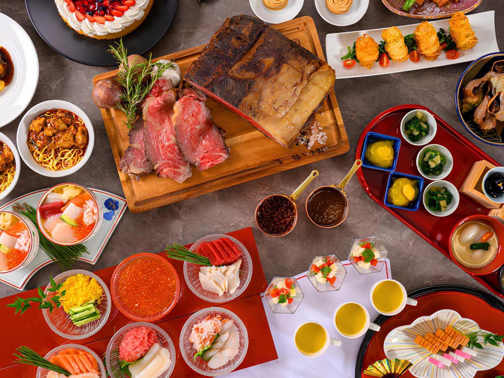 Shin Furano Prince Hotel Nakafurano Exterior foto A selection of Japanese cuisine